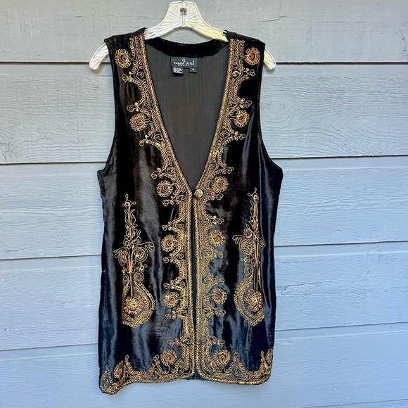 Vintage Carole Little Sport 80’S Embroidered Vest - Picture 9 of 9